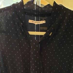 Avec Les Filles blue dot dress size XL